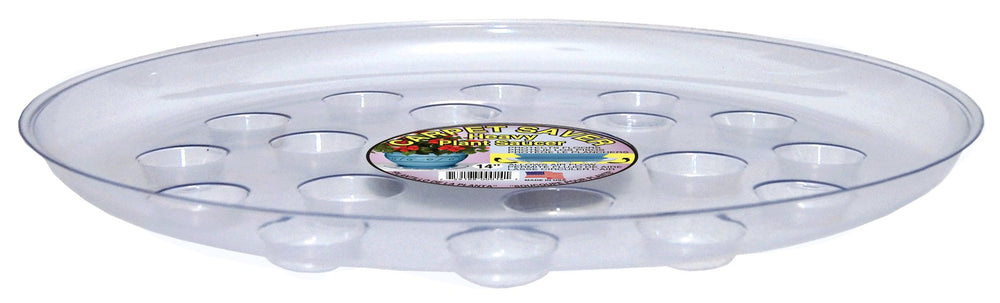 Curtis Wagner 14-Inch Clear Carpet Saver Saucer front view