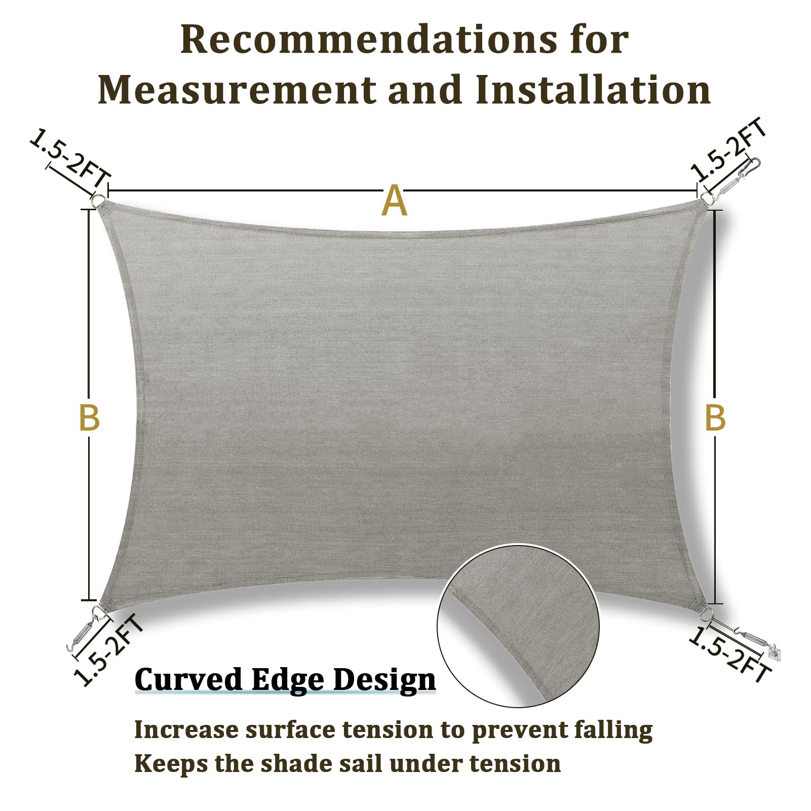Curved edge design of Shade&Beyond shade sail