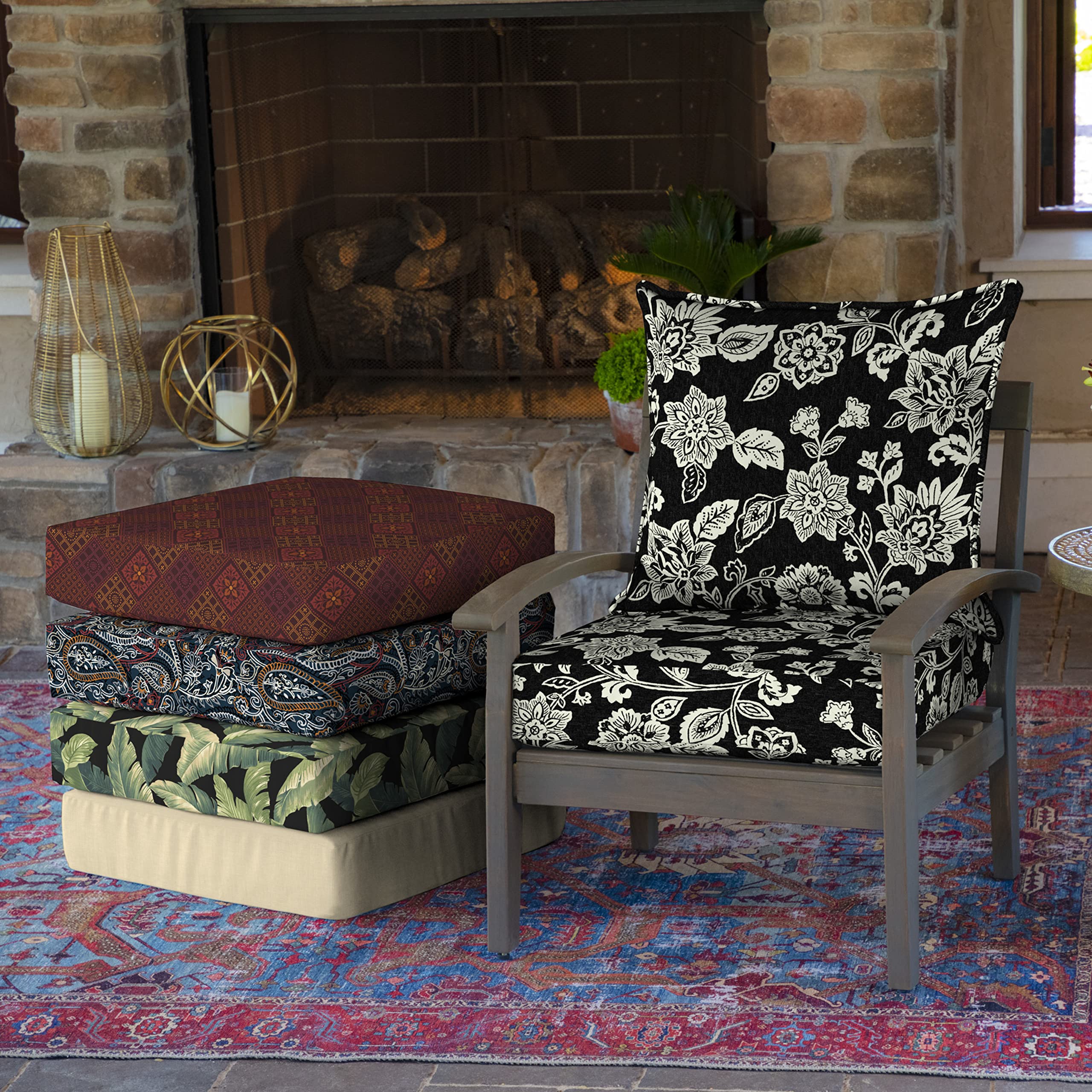 Cushion back dimensions of Arden Selections Deep Seat Cushion Set