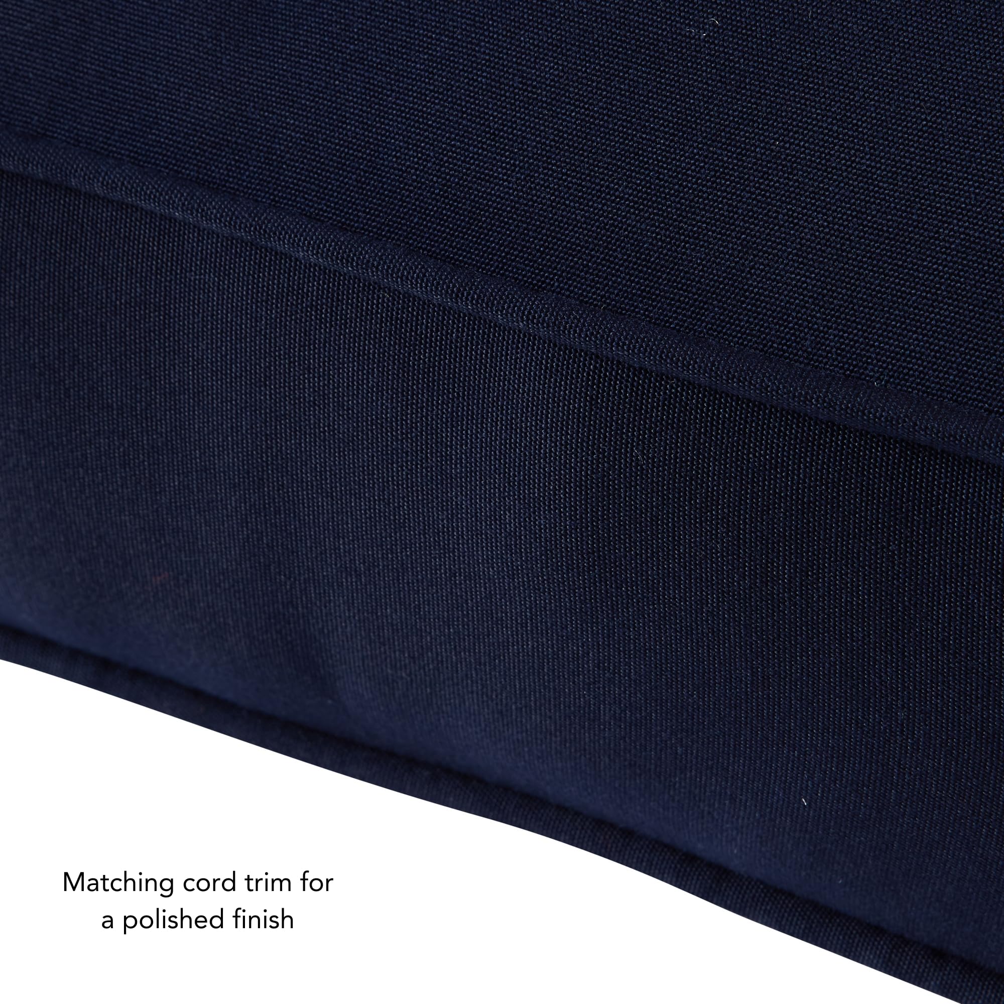 Cushion set shown in outdoor setting