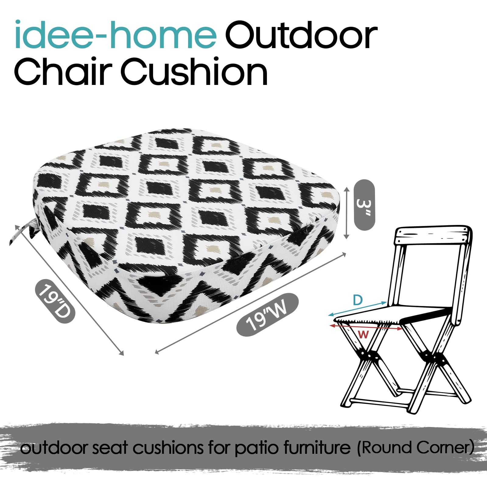 Cushions suitable for various chair types and styles