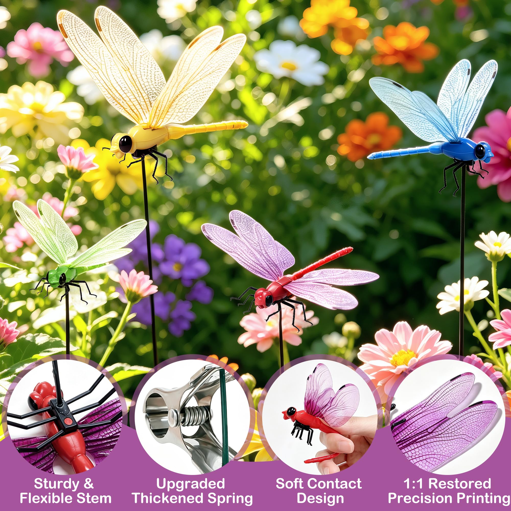 Cushry dragonfly clip on a hat showcasing outdoor use