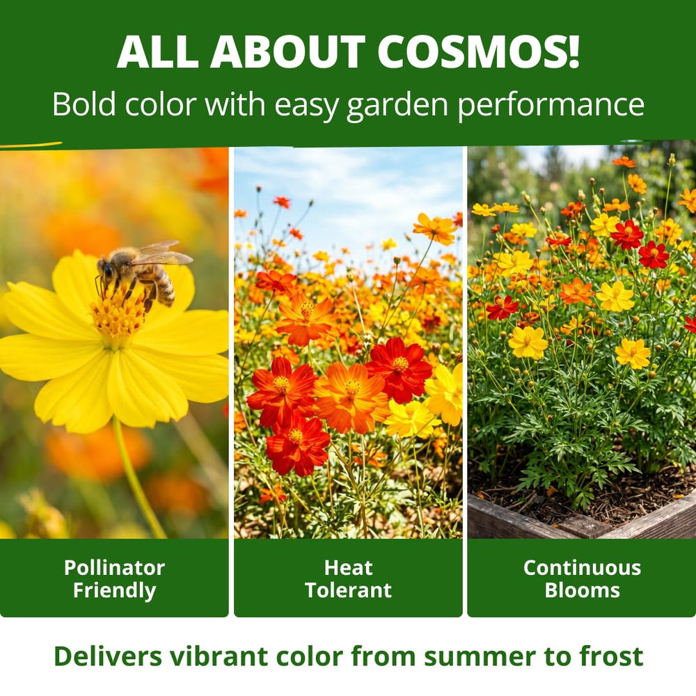 Cut flower arrangement with Cosmos Bright Lights