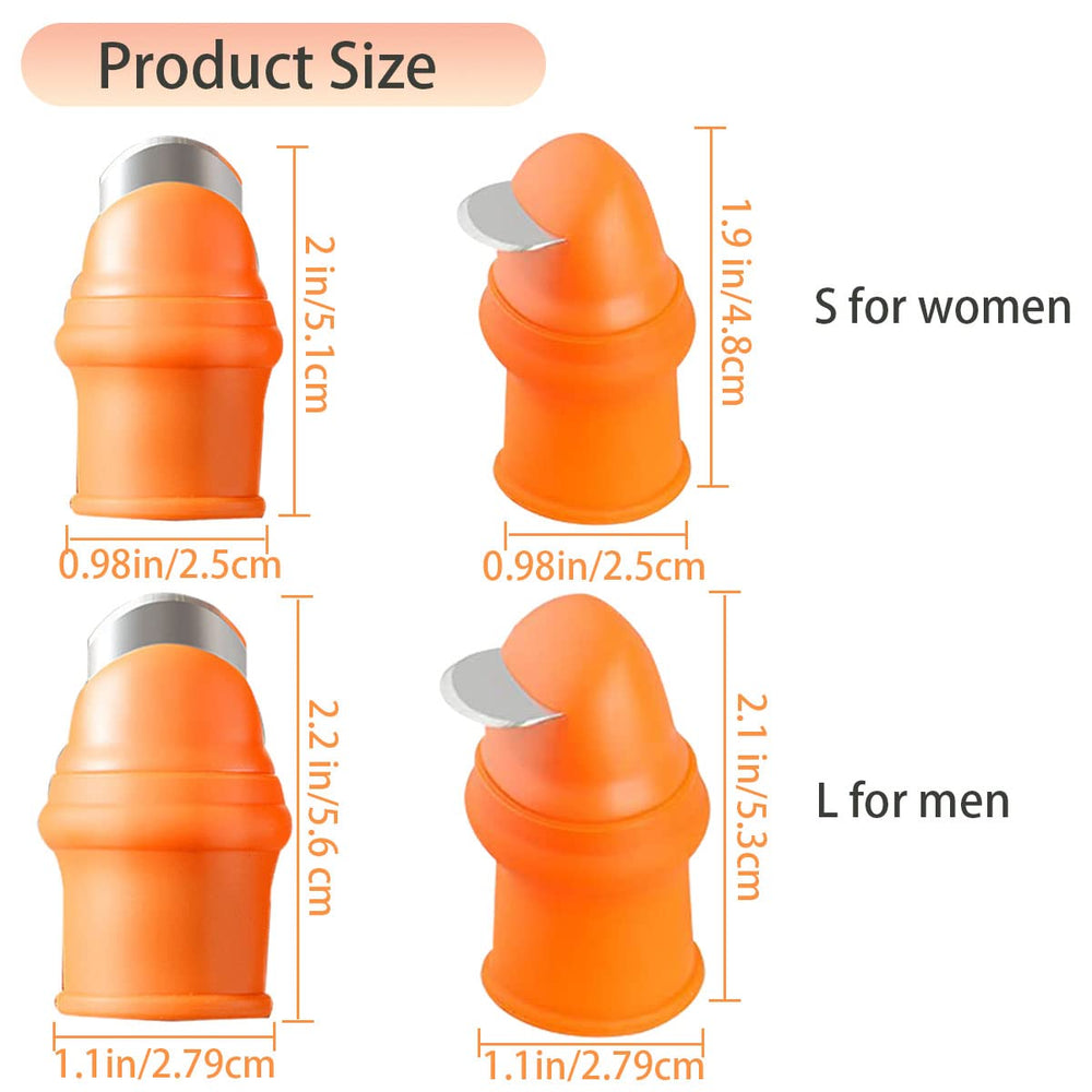 Cut resistant finger cots in orange color included in the set