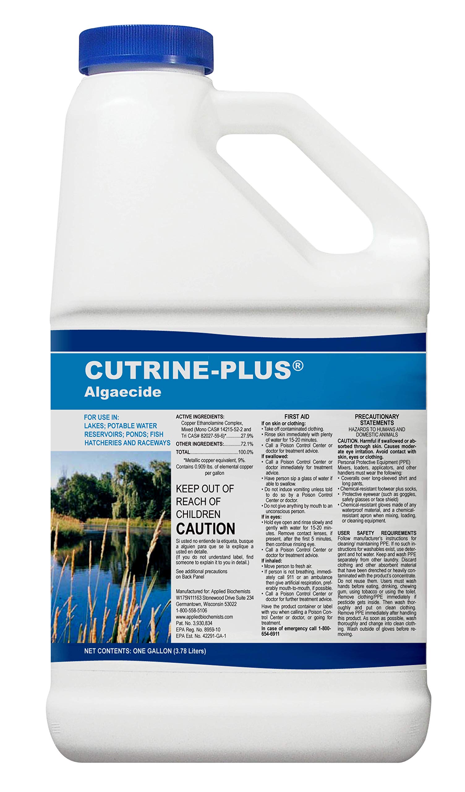 Cutrine-Plus Liquid Algaecide 1 Gallon front view