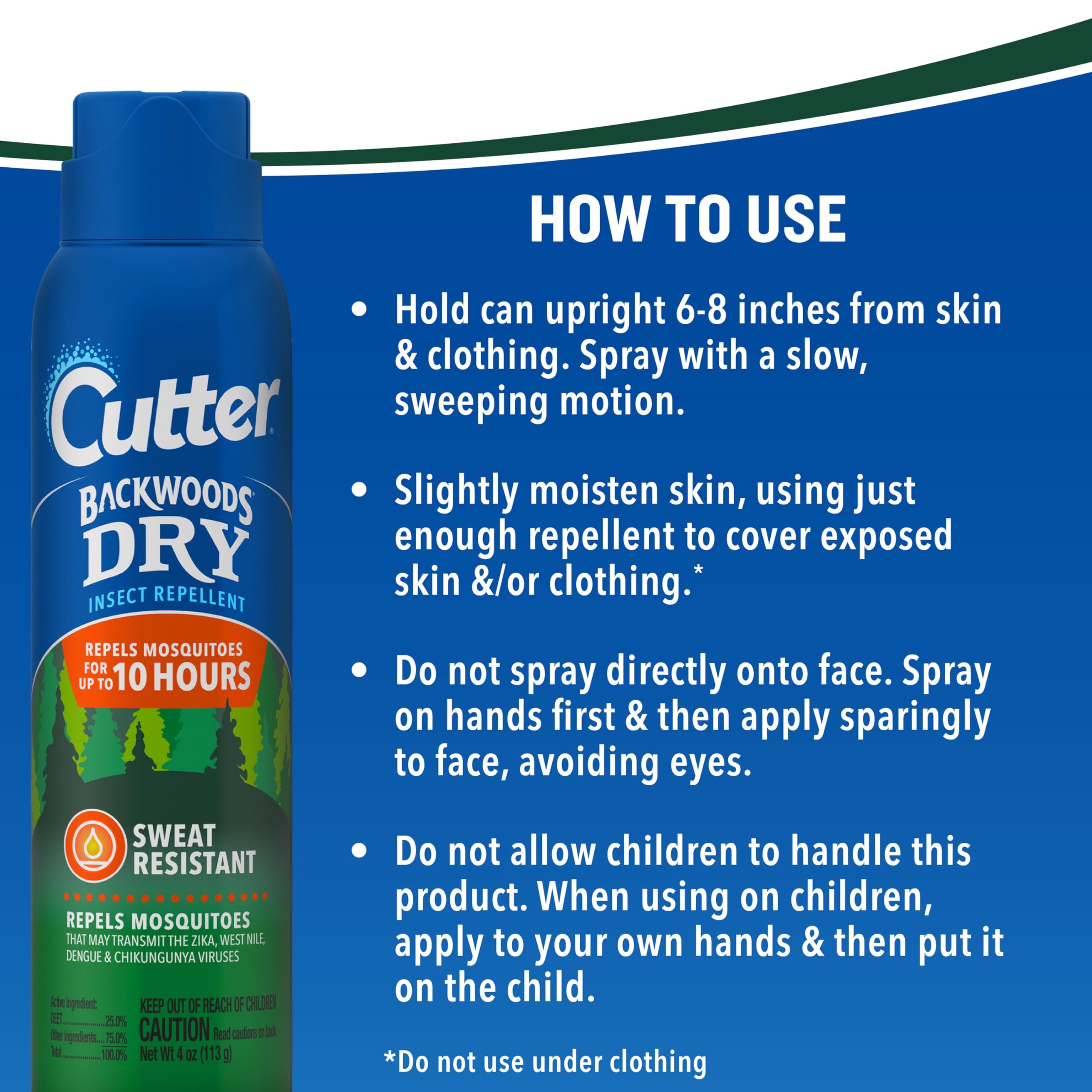Cutter Backwoods Dry Insect Repellent 3 pack arrangement