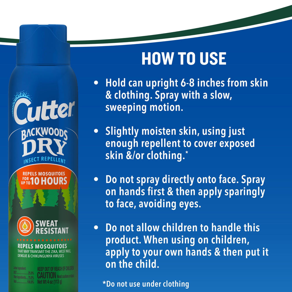 Cutter Backwoods Dry Insect Repellent 3 pack arrangement