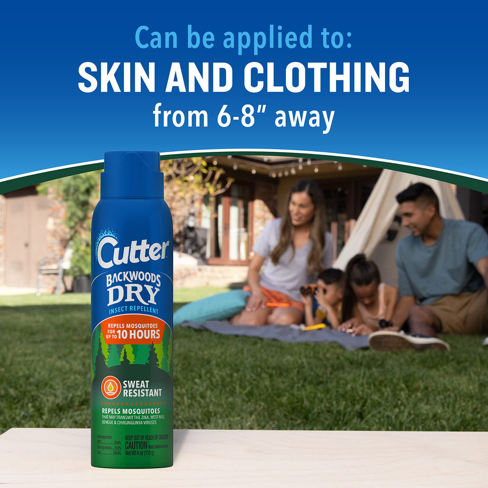 Cutter Backwoods Dry Insect Repellent family outdoor fun