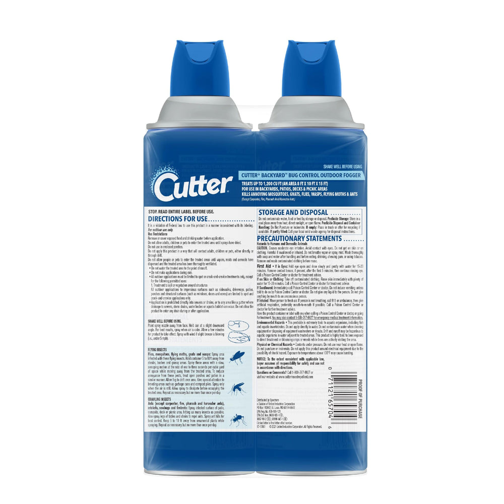 Cutter Backyard Bug Control Fogger in outdoor setting