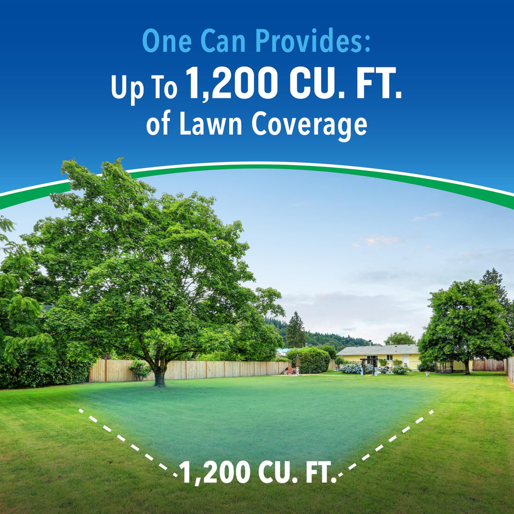 Cutter Backyard Bug Control Fogger spray action close-up
