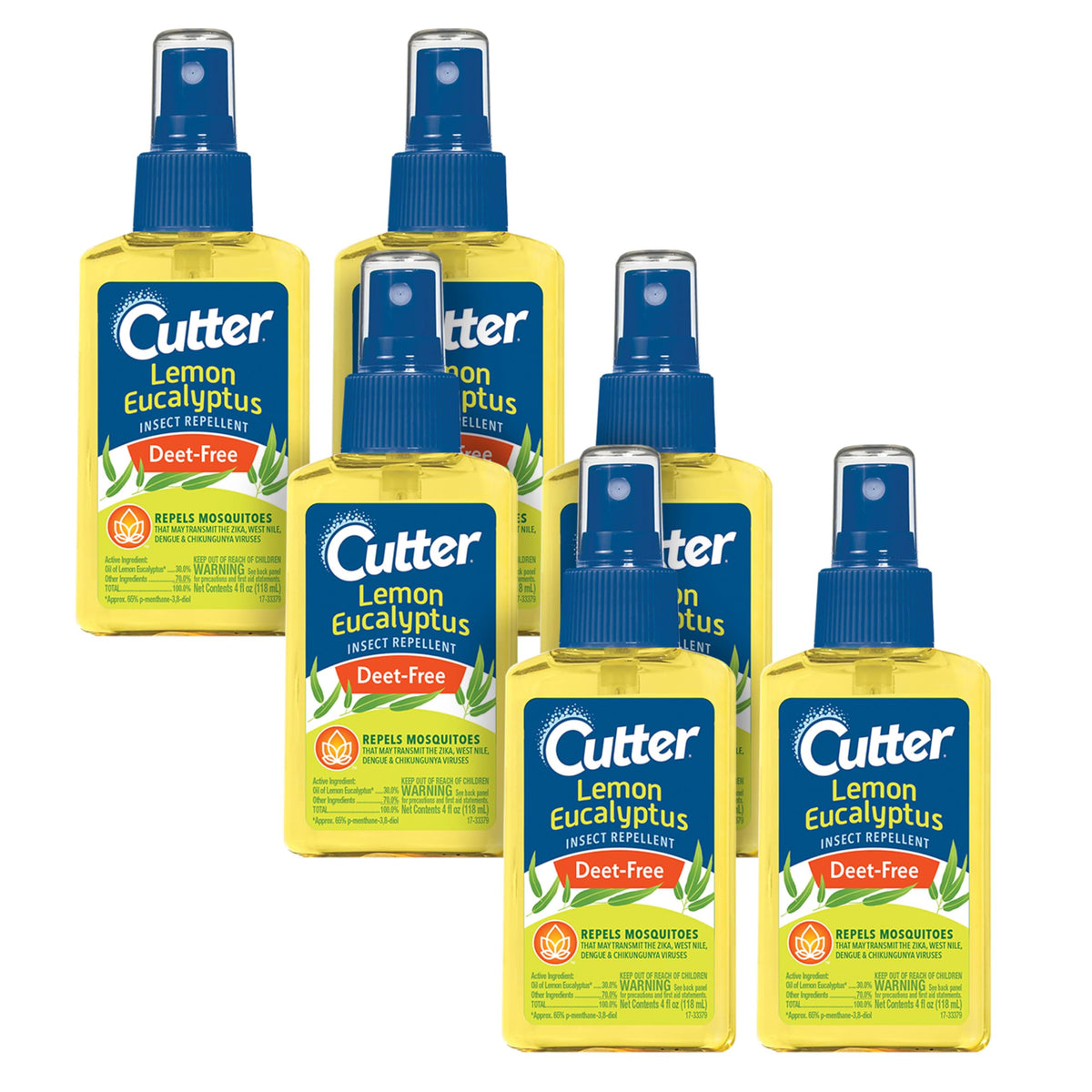 Cutter Lemon Eucalyptus Mosquito Repellent Spray front view