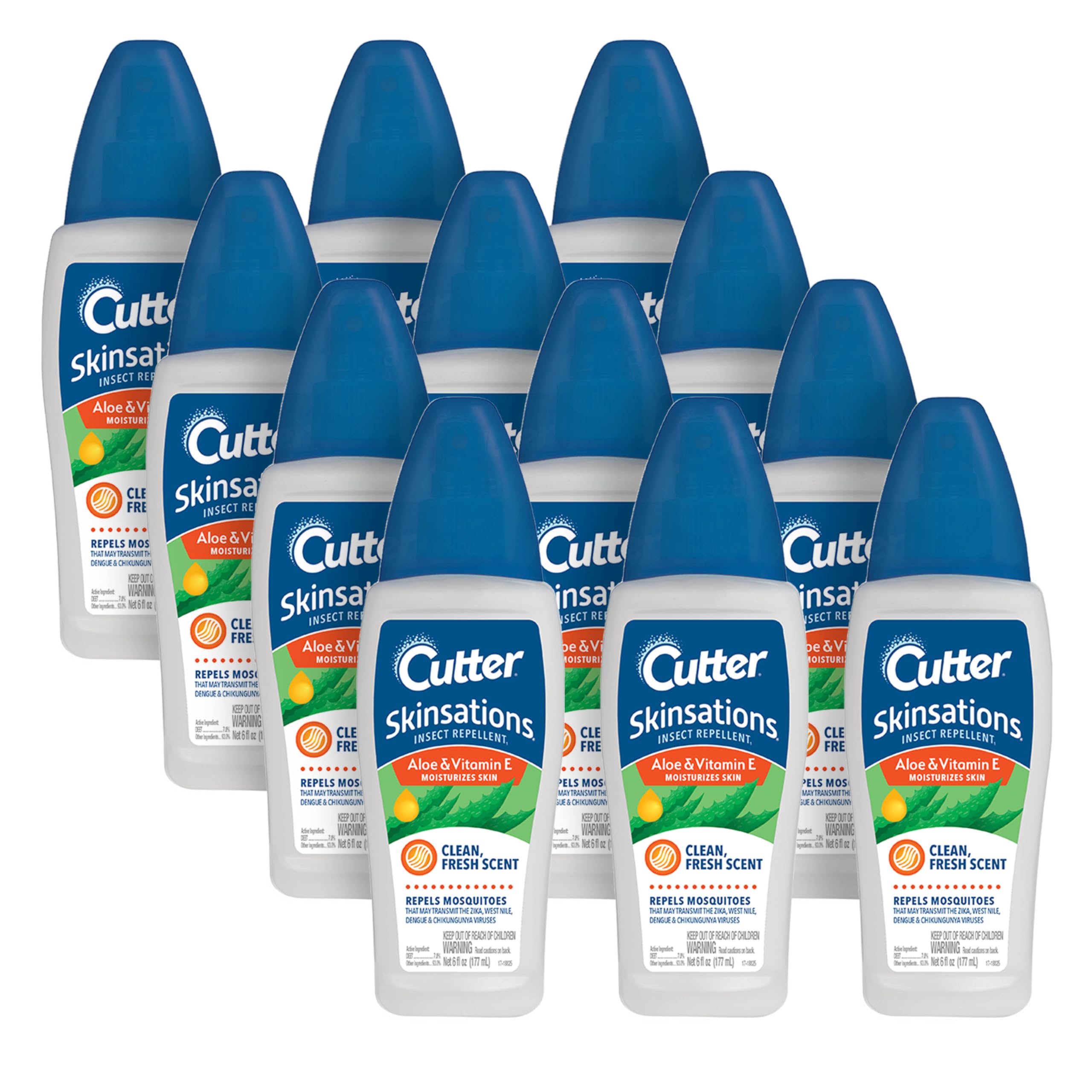 Cutter Skinsations Insect Repellent 6 Fl Oz can front view
