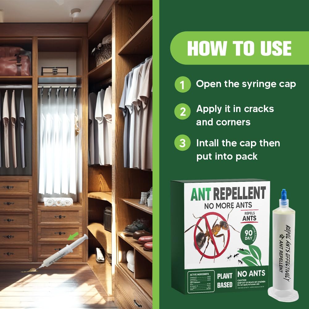 CVKDGJD Ant Repellent spray application on kitchen counter