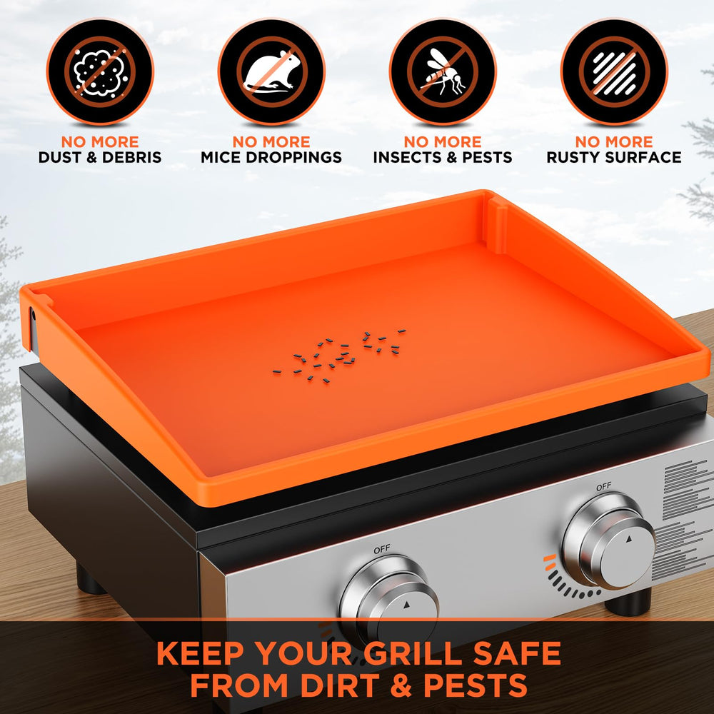 Cxesp 22" Silicone Griddle Mat on Blackstone grill