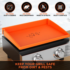 Cxesp 22" Silicone Griddle Mat on Blackstone grill