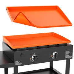 Cxesp 28" Silicone Griddle Mat in orange front view