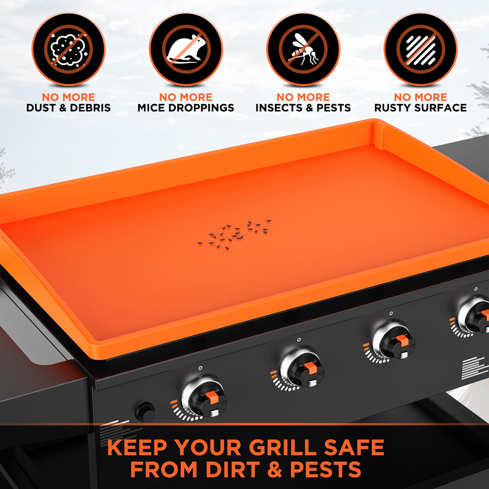 Cxesp Silicone Griddle Mat on Blackstone grill