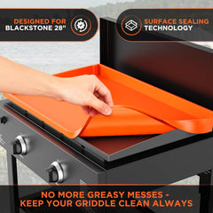 Cxesp silicone griddle mat showing the flat front rim
