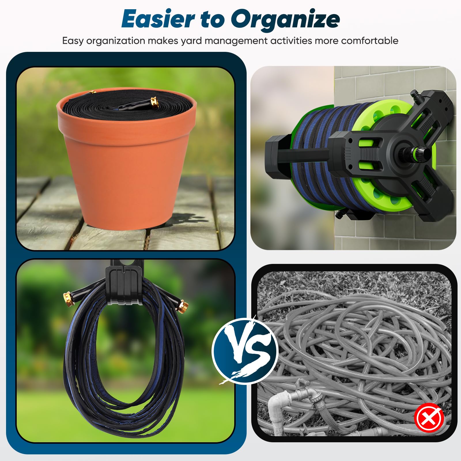 CXEZSIK garden hose in use watering a garden