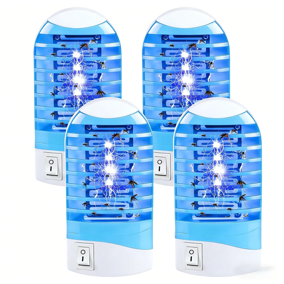 CXIENAOY Bug Zapper Indoor 4 Pack blue, front view