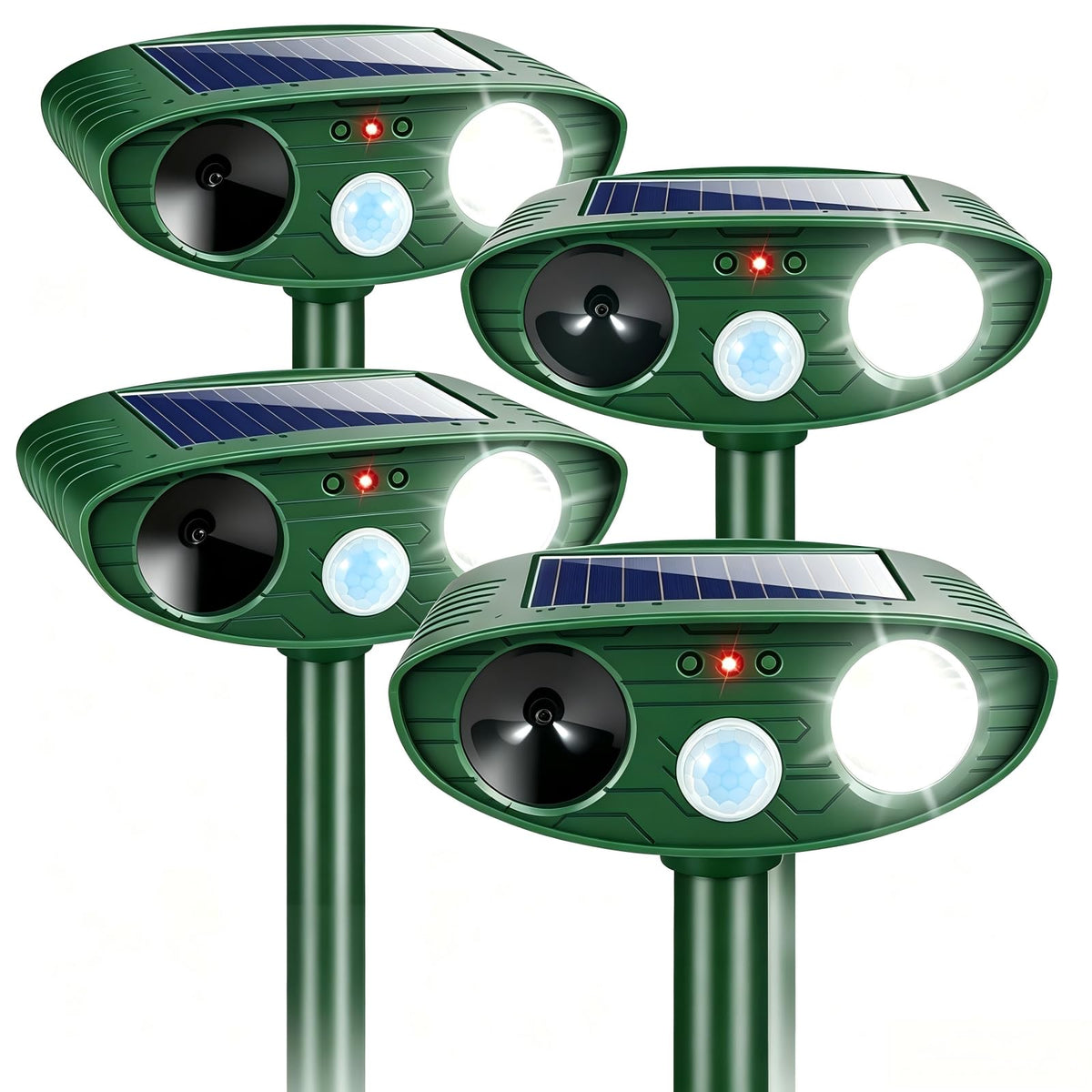 CXIENAOY solar ultrasonic animal repellent device front view