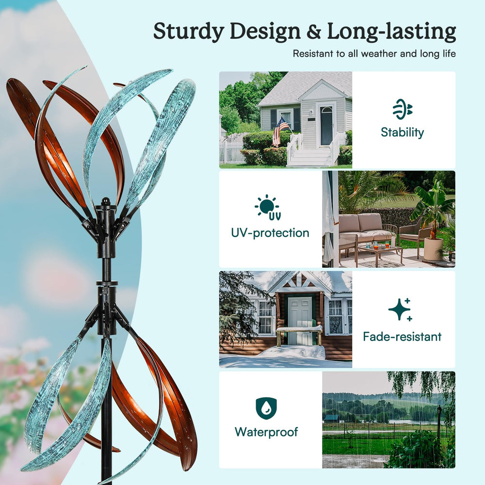 Cyan Oasis Wind Spinner Outdoor, packaging details
