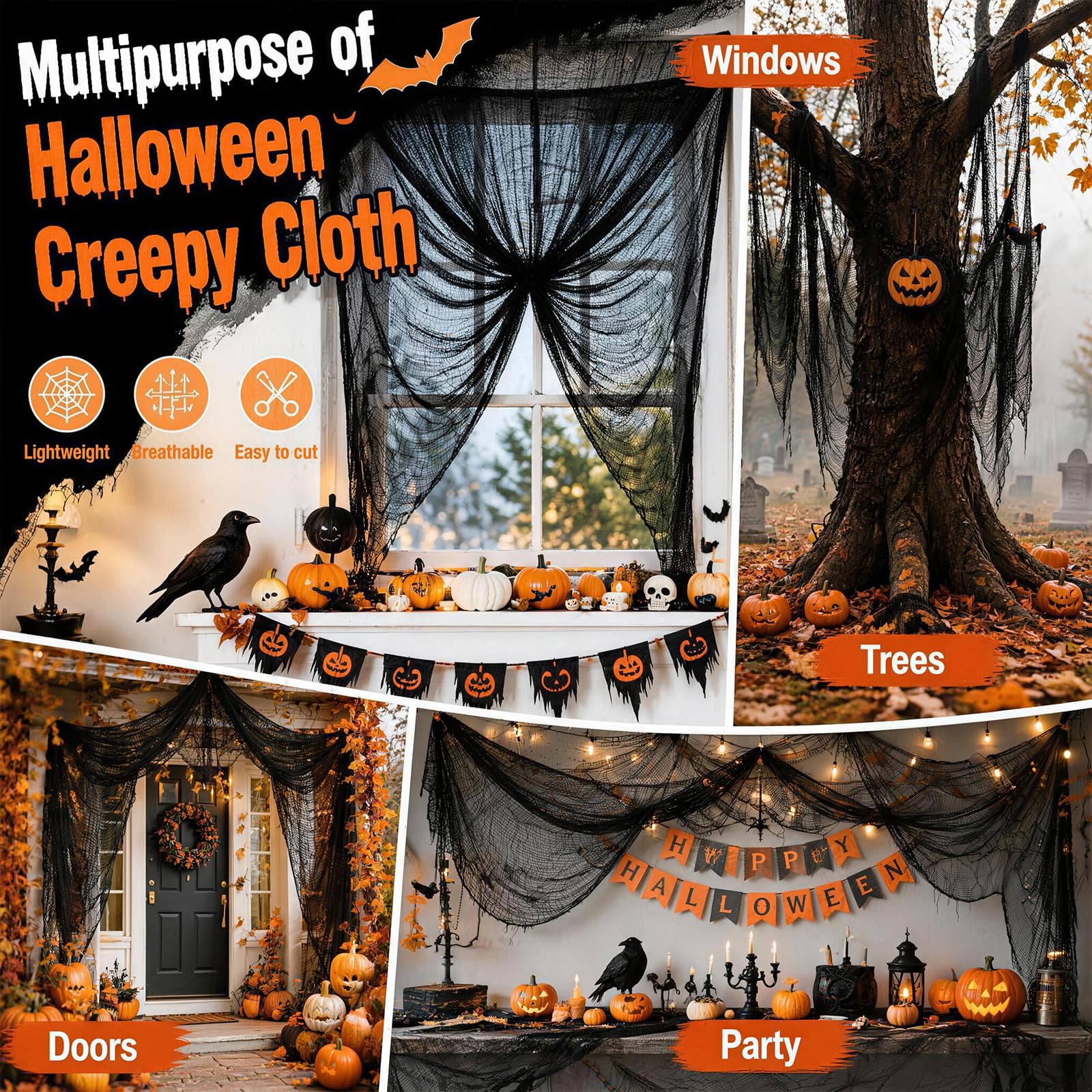 Cyantor Halloween Creepy Cloth packaging