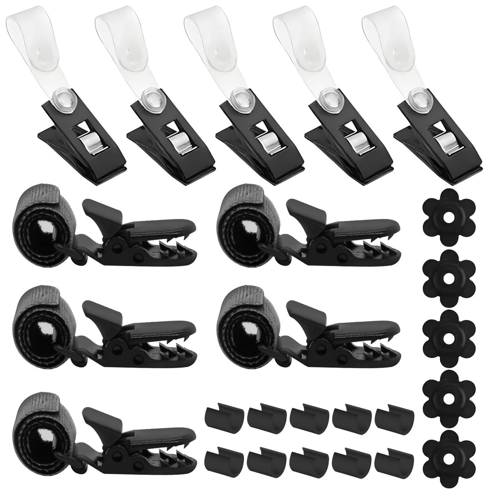CYUXING 25Pcs Garden Flag Stoppers and Clips Kit packaging view