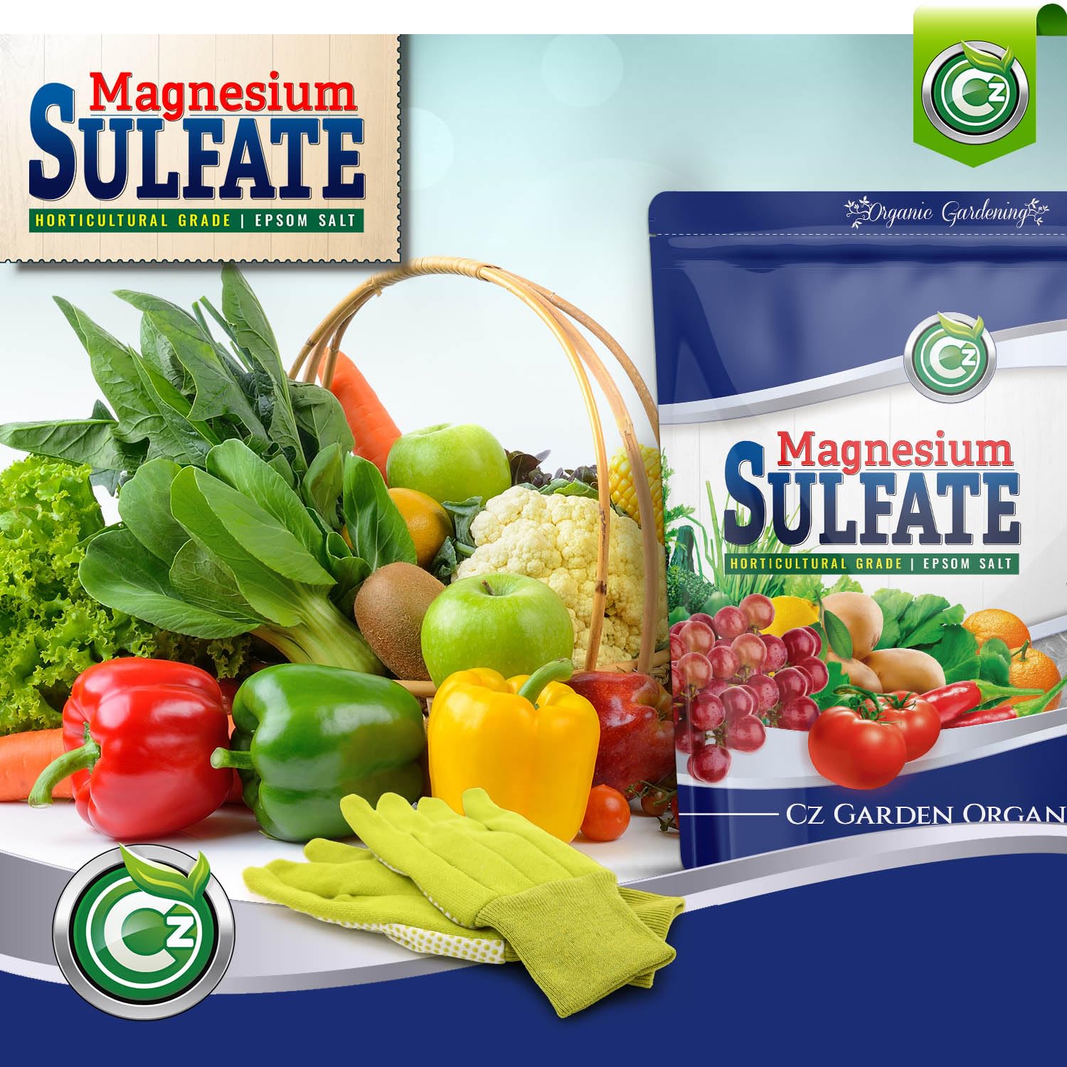 Cz Garden Magnesium Sulfate Epsom Salt in a garden setting