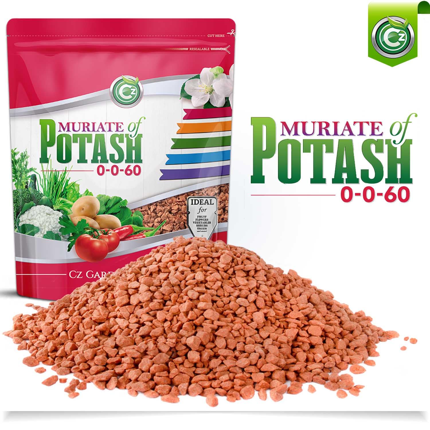 Cz Garden Muriate of Potash being poured into a garden