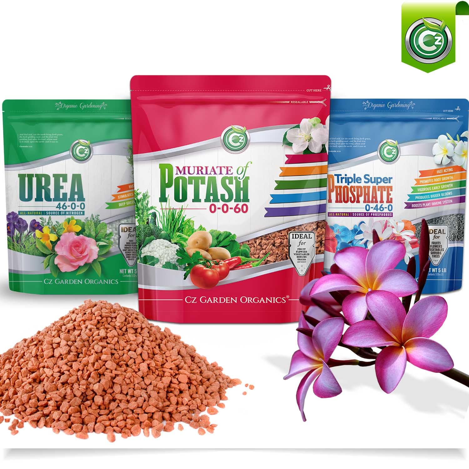 Cz Garden Muriate of Potash resealable packaging