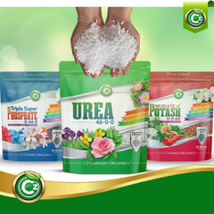 Cz Garden Urea Fertilizer granules close-up