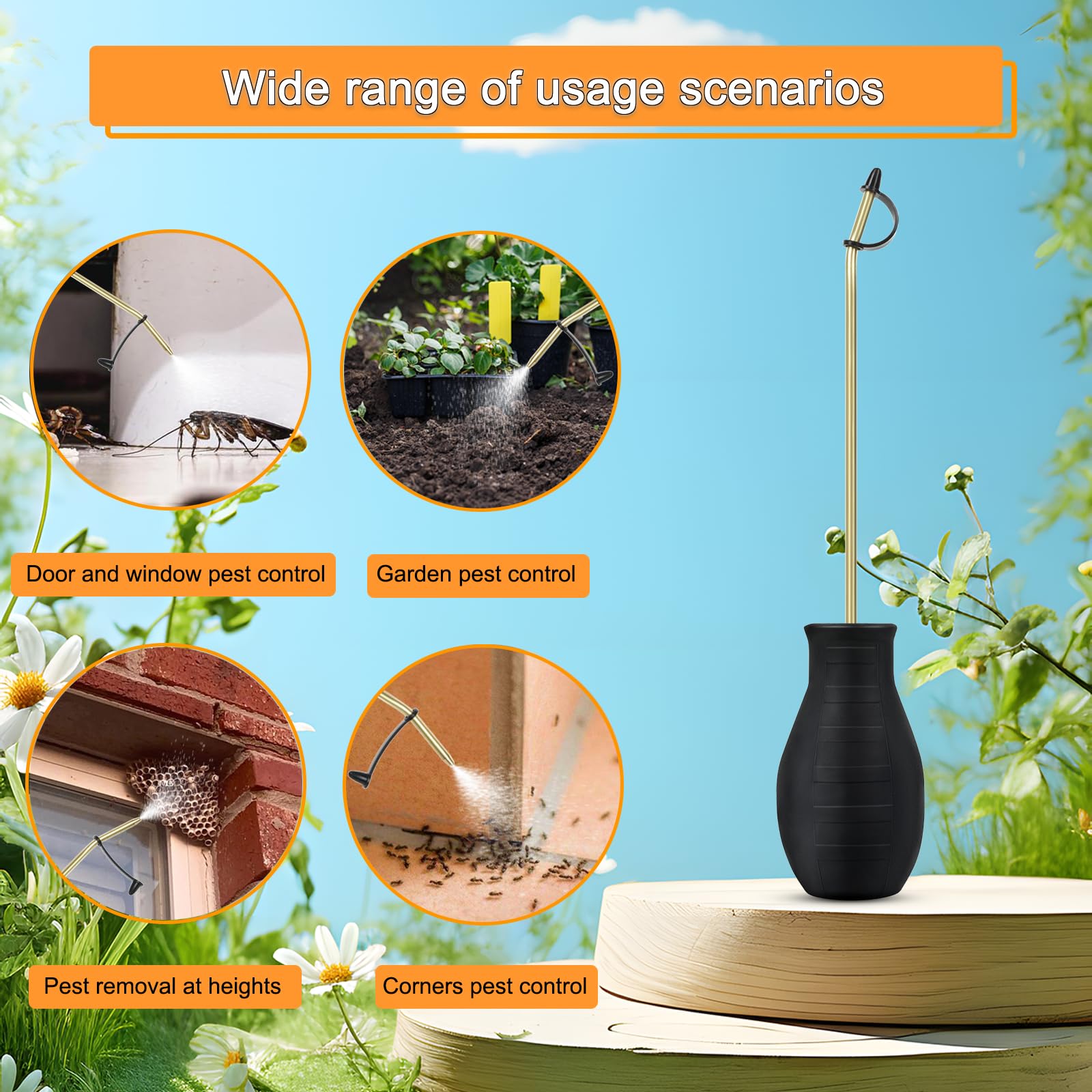 CZA Duster shown in a vegetable garden setting