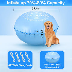 CZCFZYJY pool pillow installation with ropes