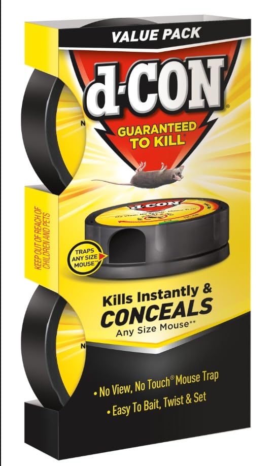 d-Con Mouse Trap disposal instructions on packaging