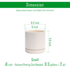 D'vine Dev Ceramic Planter Pots from above