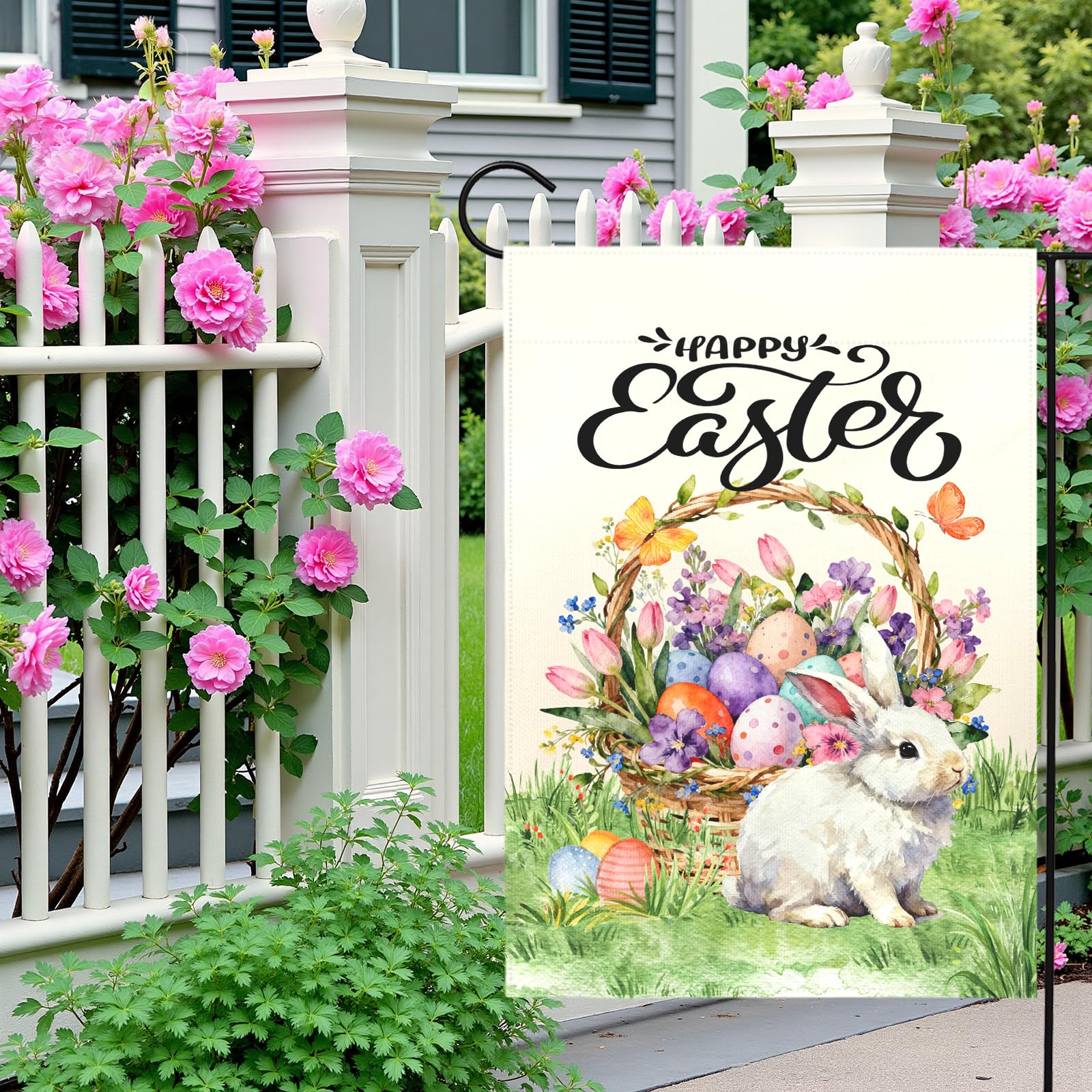 Dacawin Easter flag displaying double-sided design with vibrant colours