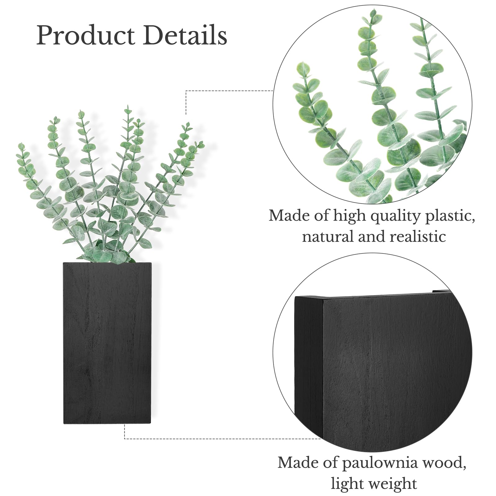 Dahey wall planter vase set against a rustic background