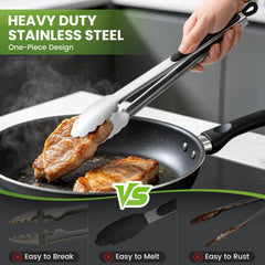 DAILY KISN BBQ Tongs with locking mechanism closed