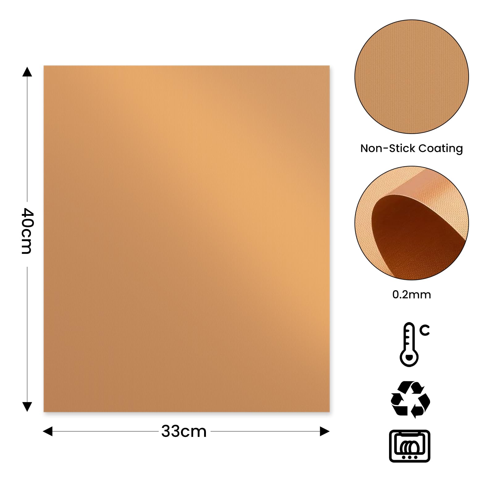 Dailyart Copper Grill Mat on a barbecue grill