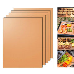 Dailyart Copper Grill Mats 5 Pack front view