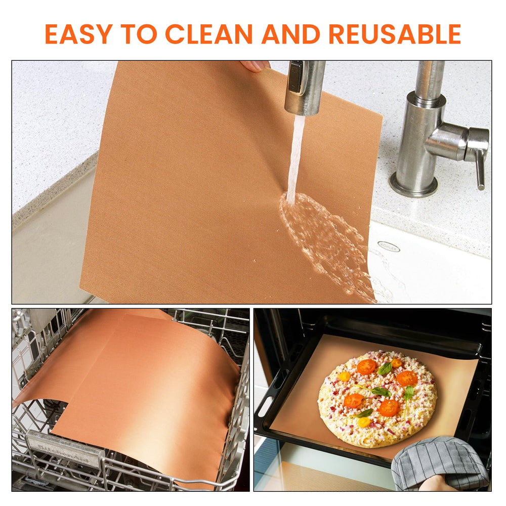 Dailyart Copper Grill Mats being cleaned in dishwasher