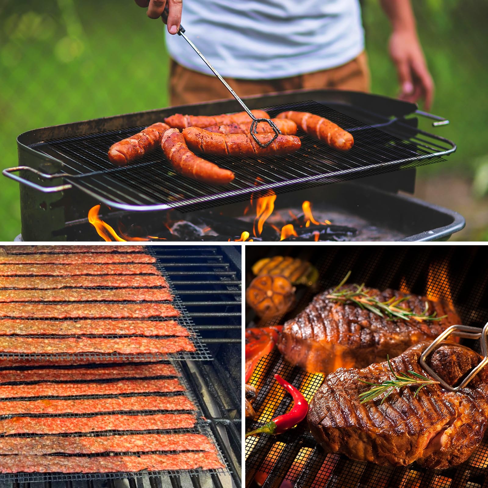 Dailyart Grill Mesh Mat showing high heat resistance features