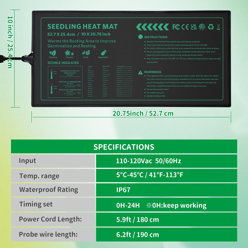 Daisy-chain feature of PETZOOKA Seedling Heat Mat
