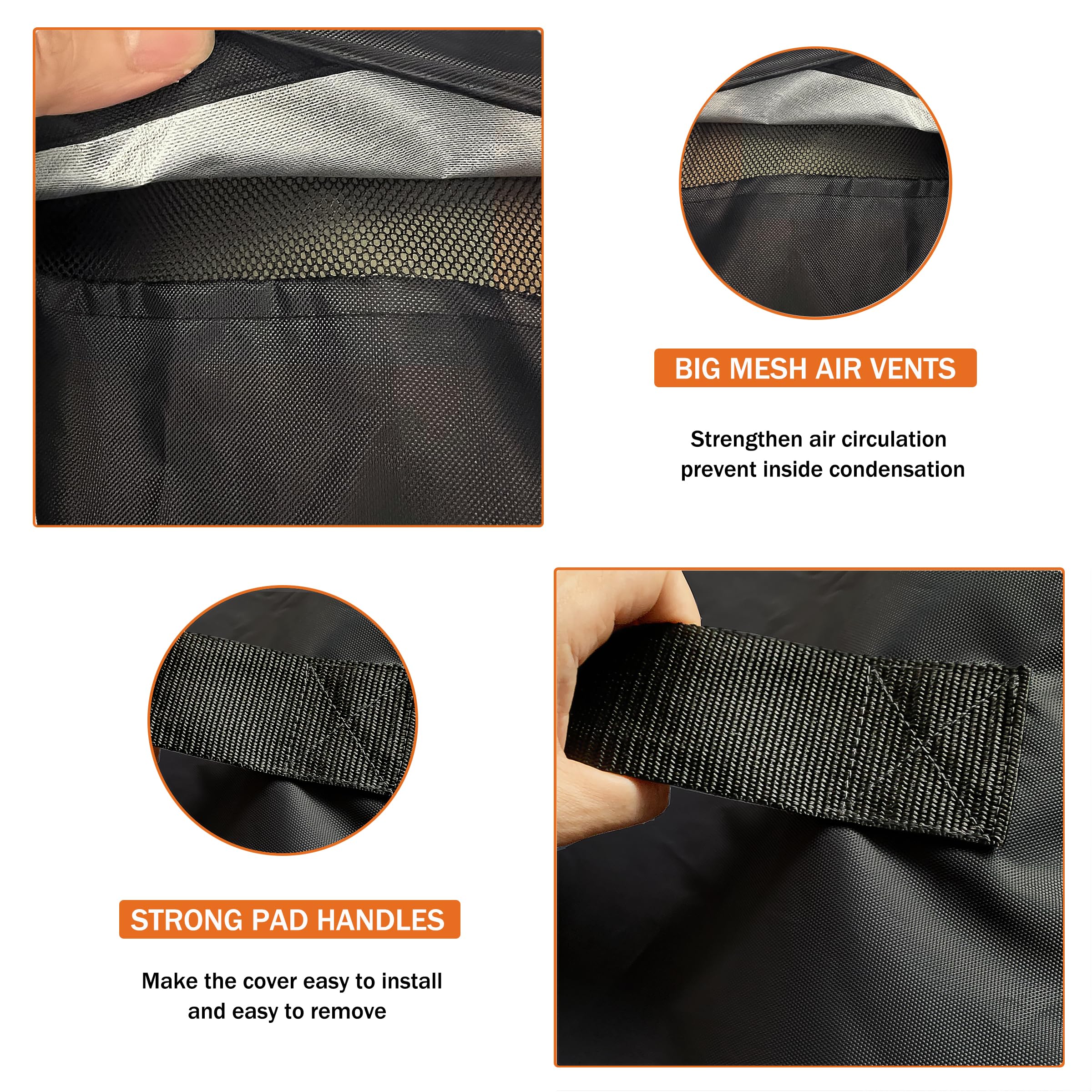 Dalema Fire Pit Cover packaging with bag