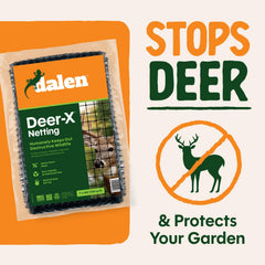 Dalen Deer-X Protective Netting installed in a garden