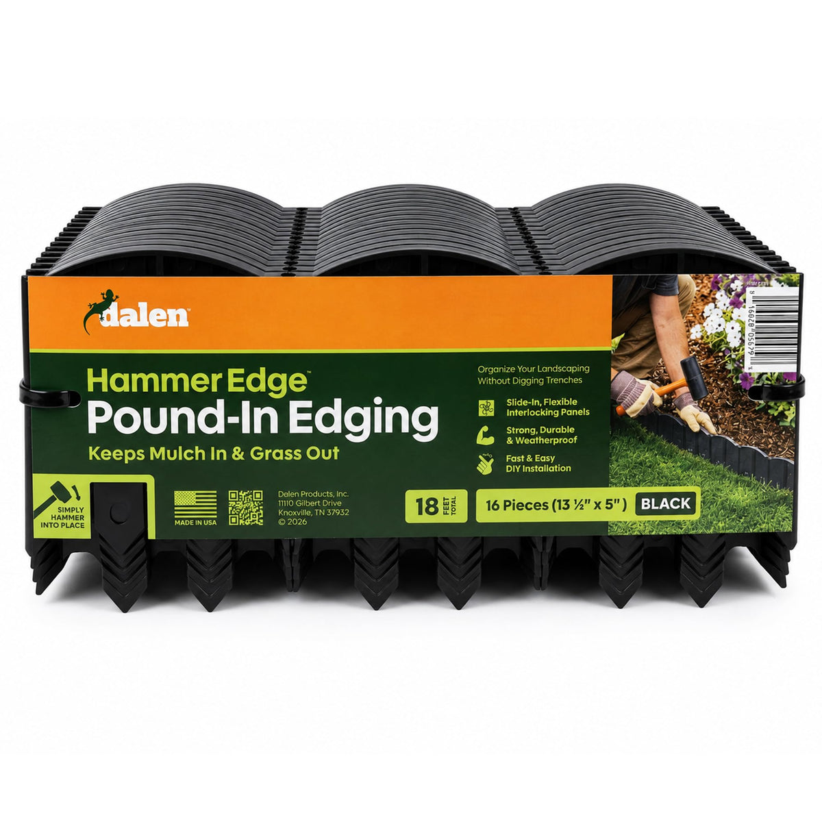 Dalen HammerEdge garden edging black interlocking sections