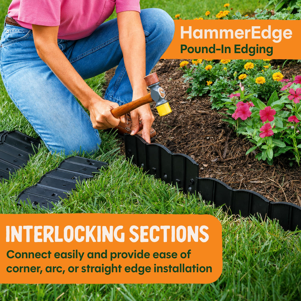 Dalen HammerEdge garden edging displayed in a landscaped garden