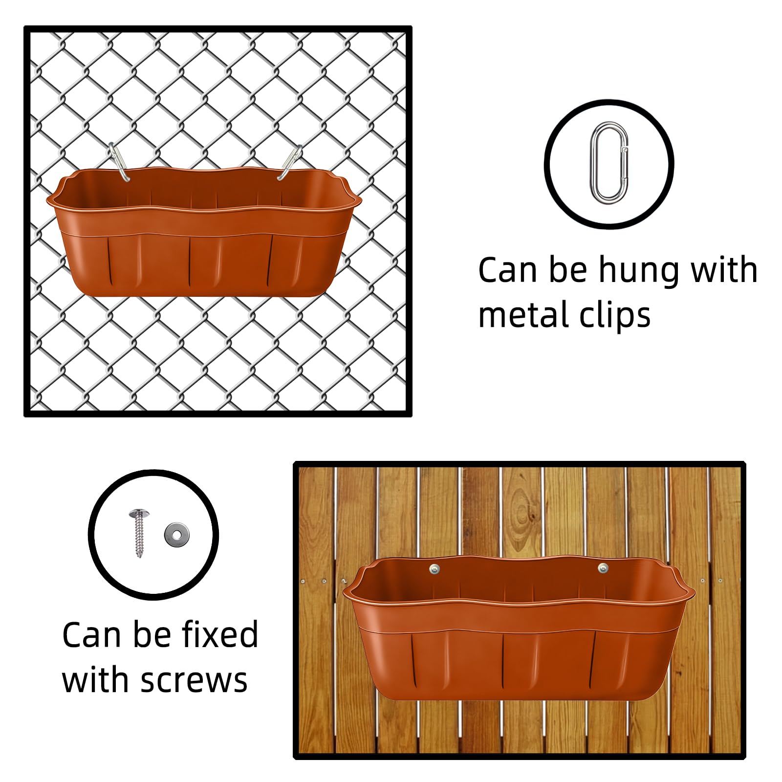 DallerSoode Hanging Chicken Feeder showing wave-shaped design