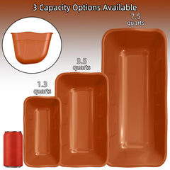DallerSoode Hanging Goat Feeders showing large 7.5 quart capacity